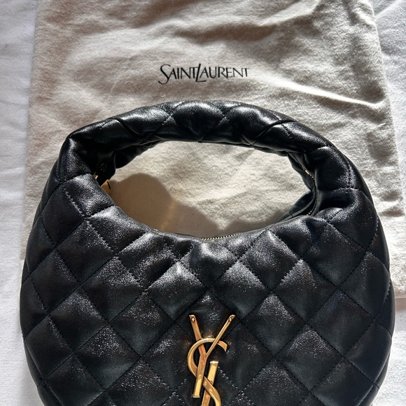 Saint Laurent Black Quilted Shoulder Bag - Picture 4 of 10